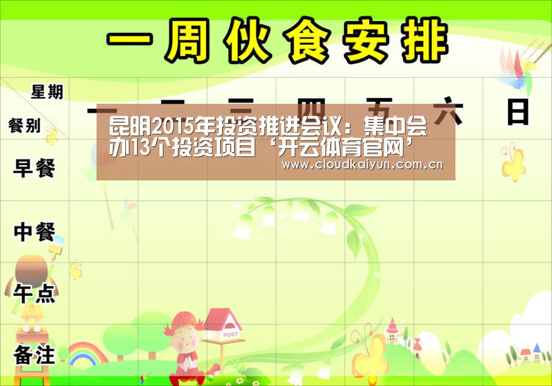 昆明2015年投资推进会议:集中会办13个投资项目‘开云体育官网’(图1) 开云体育官网